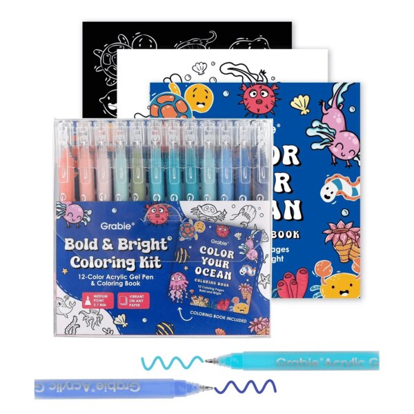 Bold and Bright Coloring Kit - Ocean Color Set